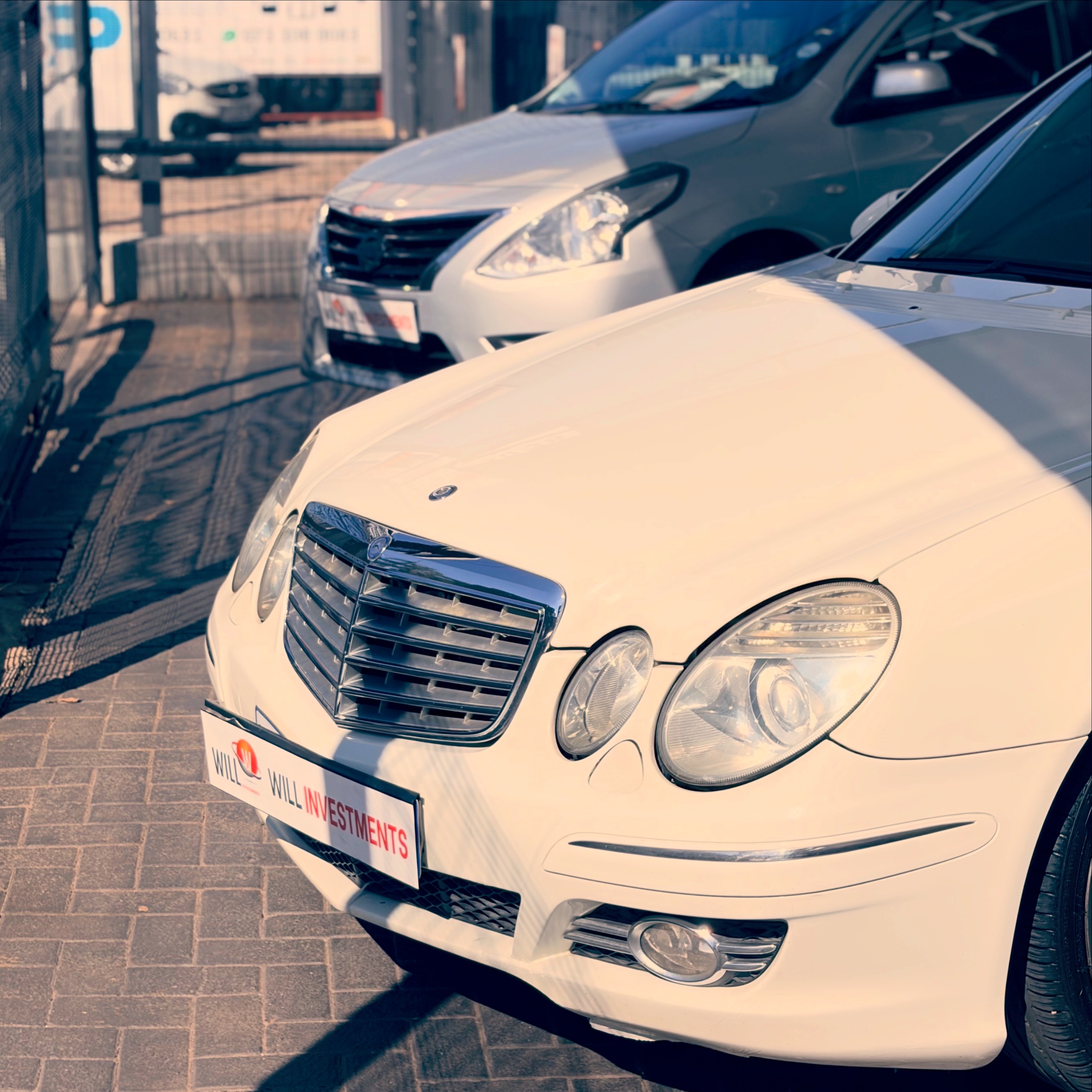 Mercedes-Benz E-Class photographed on a dealership lot